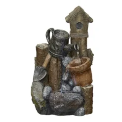 Easy Fountain Country Garden Pour Water Feature With LED Lights -Green Bowers Sales Store 1020170 2