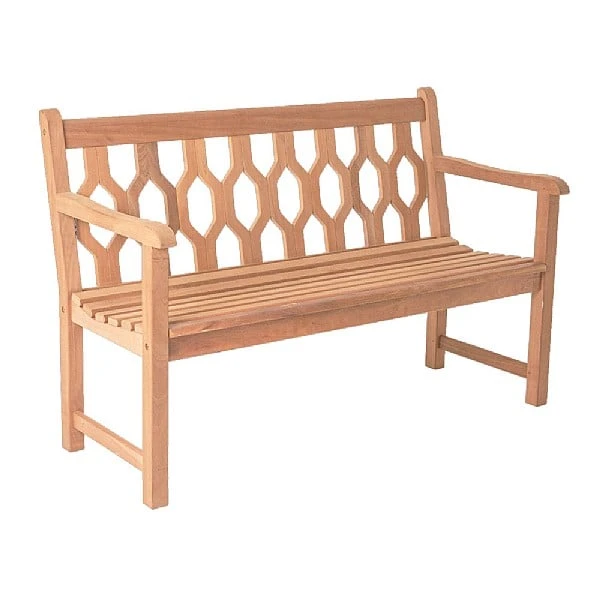 Alexander Rose Mahogany 4ft Lattice Bench 3 Alexander Rose Mahogany 4ft Lattice Bench