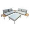 Kettler Elba Standard Low Lounge Set - White 1 Kettler Elba Standard Low Lounge Set - White -Green Bowers Sales Store 1178021