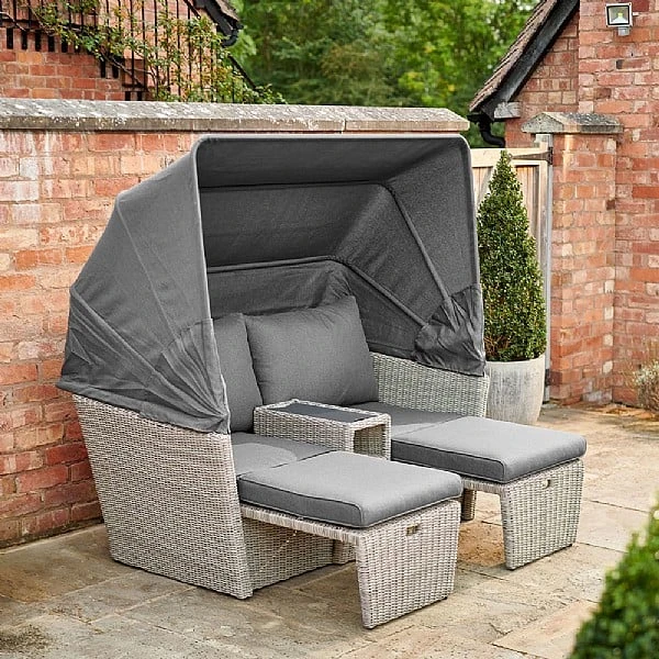 Kettler Palma Daybed - White Wash 6 Kettler Palma Daybed - White Wash - Image 4