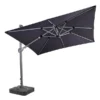 Hartman Pacific 2.7m Square Cantilever Parasol - Dark Grey -Green Bowers Sales Store 1207177