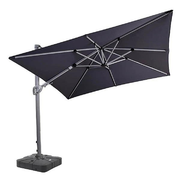 Hartman Pacific 2.7m Square Cantilever Parasol - Dark Grey 3 Hartman Pacific 2.7m Square Cantilever Parasol - Dark Grey