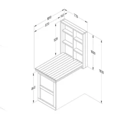 Forest Fold Down Wall Garden Bar 14 Forest Fold Down Wall Garden Bar -Green Bowers Sales Store 1227077 5