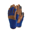 Town & Country Premium Synthetic Leather Blue Gloves Large -Green Bowers Sales Store 332204
