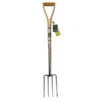 Burgon & Ball RHS Stainless Steel Steel Border Fork 2 Burgon & Ball RHS Stainless Steel Steel Border Fork -Green Bowers Sales Store 381270