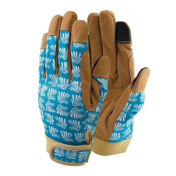 Town & Country Lux-fit Synthetic Leather Blue Gloves Medium 3 Town & Country Lux-fit Synthetic Leather Blue Gloves Medium