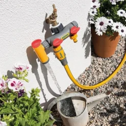 Hozelock Flowmax 3-Way Tap Connector 7 Hozelock Flowmax 3-Way Tap Connector -Green Bowers Sales Store 924990 2