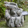 Smart Solar Rock Falls Solar Fountain -Green Bowers Sales Store 945202