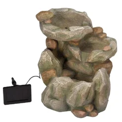 Smart Solar Rock Falls Solar Fountain -Green Bowers Sales Store 945202 2