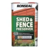 Ronseal Shed & Fence Preserver Light Brown 5L -Green Bowers Sales Store 982611
